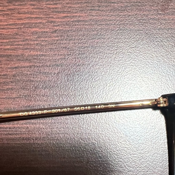 Dolce and Gabbana black and gold sunglassess - Picture 10 of 10